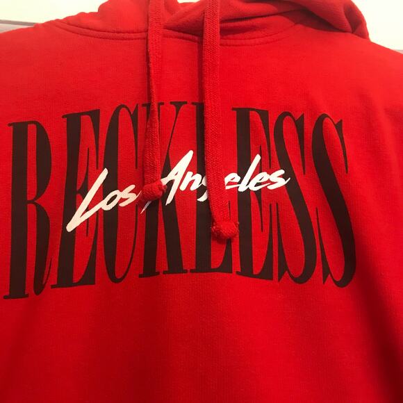 YR Hoodie Sweatshirt Women's XS Red  W/Drawstring Closure - Picture 2 of 8